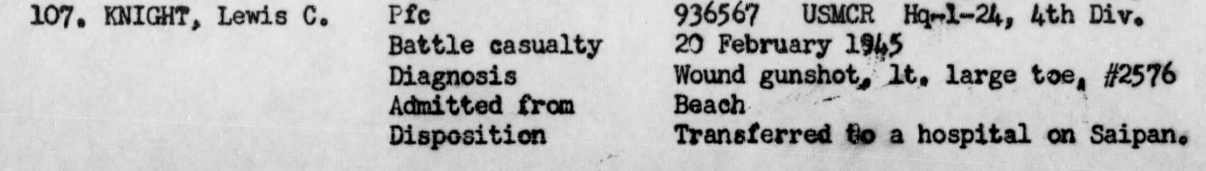 War Diary, USS Hendry, February 1945.